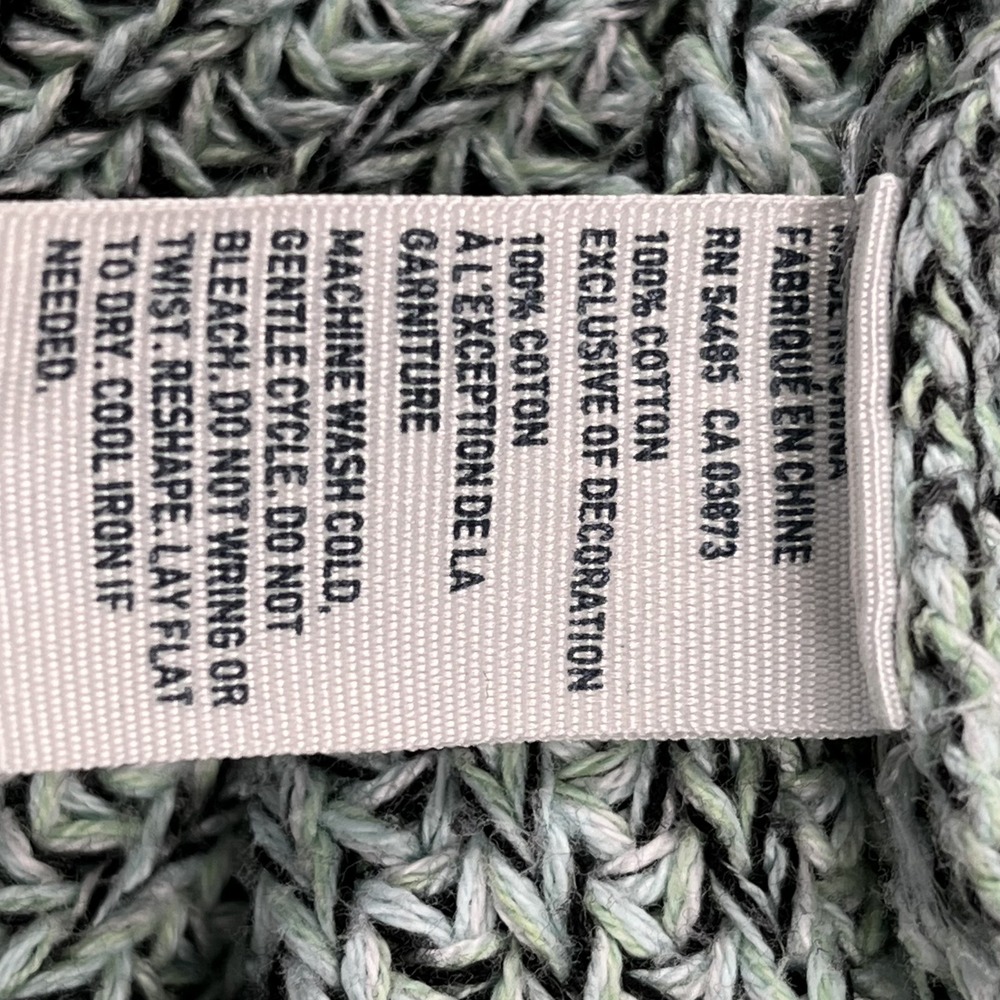 American Eagle Outfitters Sweater Womens Medium Marled Gray Knit Cotton Winter - Picture 5 of 7